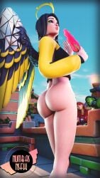 angel ark_(fortnite) bottomless d'ark_(fortnite) fable_(fortnite) fortnite fortnite:_battle_royale mezmer numbasnsfw paper_fan summer_fable thenumbersdon'tlie wings