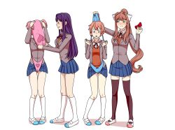 4girls articlecommand atomic_wedgie black_socks doki_doki_literature_club euf female female_only human humiliation knee_socks kneehighs kneesocks monika_(doki_doki_literature_club) multiple_girls natsuki_(doki_doki_literature_club) panties sayori_(doki_doki_literature_club) school_uniform schoolgirl shoes skirt_lift socks socks_and_shoes thigh_socks thighhighs upskirt uwabaki vagina wedgie white_socks yuri_(doki_doki_literature_club)