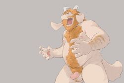 1boy asgore_dreemurr balls hairy male male_only monster_boy nude penis professor_fluff solo tagme undertale