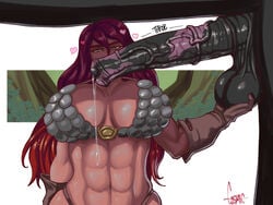 1girls bestiality big_breasts breasts busty cosmic_(artist) female female_focus horse horsecock large_breasts long_hair muscular_female navel penis red_sonja sex tagme zoophilia