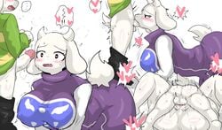 <3_eyes 1boy 1girls age_difference anthro anthro_on_anthro anthro_penetrated anthro_penetrating anthro_penetrating_anthro asriel_dreemurr ass balls big_breasts big_butt blush bovid breasts caprine clothing curvy_figure deepthroat duo enigi09 fellatio female female_on_bottom female_penetrated from_front_position fur genitals goat heart hi_res humanoid_genitalia humanoid_penis incest looking_at_genitalia looking_at_penis male male/female male_on_top male_penetrating male_penetrating_female mammal mating_press mature_anthro mature_female milf monster mother_and_child mother_and_son nude on_bottom on_top open_mouth oral oral_penetration oral_sex parent parent_and_child penetration penile penile_penetration penis penis_in_pussy pussy red_eyes sex simple_background slightly_chubby straight toriel undertale vaginal_penetration vein veiny_penis video_games voluptuous white_background white_body white_fur young