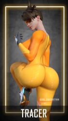 1girls 3d 3d_(artwork) cera_production dat_ass female overwatch overwatch_2 skin_tight skinsuit tracer