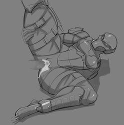 athletic_female black_and_white clothed clothed_sex clothing cum cum_in_pussy cum_inside haven_trooper helmet large_ass medium_breasts metal_gear_solid metal_gear_solid_4 sex spread_legs submissive_female thick_thighs vaginal_penetration