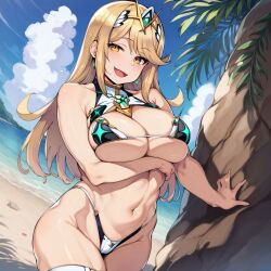 mythra from xenoblade (series) by castle12