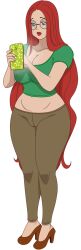 anna_(discreenvision) big_ass big_breasts discreenvision glasses high_heels inusen milf red_hair tagme the_secret_of_the_house