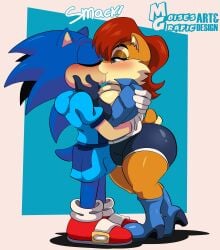 archie_comics big_breasts breasts couple couple_(romantic) female furry huge_breasts kissing moisesgrafic romantic romantic_couple sally_acorn sonic_(series) sonic_the_hedgehog sonic_the_hedgehog_(archie) sonic_the_hedgehog_(comics) sonic_the_hedgehog_(series) thick_thighs wholesome wide_hips wildbrain