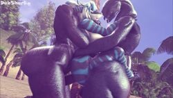 3d anal anal_penetration animated dasharky3d double_penetration elite fat_ass group_sex halo_(series) muscular_female nika_sharkeh palm_tree sangheili sex sfm shark_girl sound vaginal_penetration video