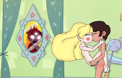 blonde_hair brown_hair cuckold demon edit female male marco_diaz netorare penis sex star_butterfly star_vs_the_forces_of_evil straight tom_lucitor vaginal_penetration