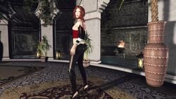 1girls animated bloodrayne clothing female mp4 no_sound pee peeing populyarniyjoka rayne red_hair sad sad_face shy skyrim sweaty the_elder_scrolls urine video