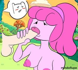 adventure_time blowjob breasts fellatio finn_the_human mindoflupe nude penis princess_bubblegum