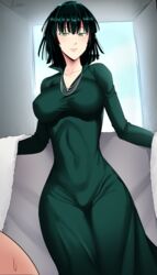 big_breasts breasts devilukez female female_focus female_only fubuki_(one-punch_man) male nipples one-punch_man solo solo_female solo_focus unseen_male_face
