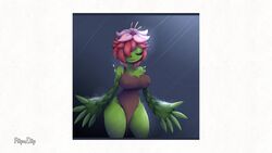 1girls 3rd_party_watermark 5_fingers animated anthro_plant areola areola_slip areolae big_breasts black_sclera breast_expansion breast_squish breasts breasts_bigger_than_head closed_eyes expansion female female_focus female_only finger_to_mouth flipaclip flower flower_in_hair green_skin hair_over_one_eye hand_on_breast holding_breasts hourglass_figure huge_breasts hyper hyper_breasts hyper_nipples lily_(flower) looking_up massive_breasts metachoke mp4 nipple_slip nipples nipples_visible_through_clothing no_sound nude one_breast_out open_mouth original_character plant plant_girl pussy rain raining red_eyes red_hair sharp_teeth single_strap slideshow smile source_request tagme thick_thighs thighs transformation transformation_sequence unusual_hands unusual_pupils video wide_hips