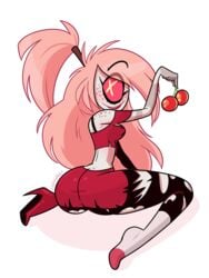 1girls ass big_ass blushmallet bottom_heavy cherri_bomb child_bearing_hips cute cyclops demon_girl female hazbin_hotel huge_ass large_ass looking_back medium_breasts one_eye pink_hair straight_hair tagme thick_thighs thunder_thighs vivienne_medrano wide_hips