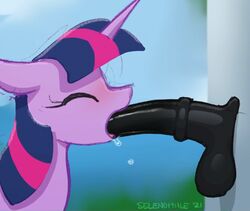 2021 animated dildo equid equine eyebrows female feral fixed_toy frame_by_frame friendship_is_magic hasbro hi_res horn loop mammal my_little_pony selenophile sex_toy side_view solo twilight_sparkle_(mlp) unicorn wall_mounted_dildo