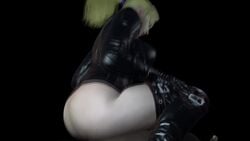 1boy 1girls 3d anal animated ass backview big_ass blonde_hair bubble_ass bubble_butt dark-skinned_male dark_skin dat_ass female interracial leather_boots leather_jacket male mp4 namco nina_williams pale-skinned_female pale_skin ponytail reverse_cowgirl_position riding sound stoneddude tekken tekken_7 thick_thighs video