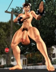 1futa 3d 3d_(artwork) areolae balls ballsack barefoot breasts brown_hair casual casual_nudity chun-li curvy dangling_testicles detailed_background erect_nipples flaccid_penis foreskin futa_only futa_sans_pussy futanari human hyper hyper_balls hyper_penis intact jenbitch large_areolae large_breasts low_hanging_balls muscular muscular_futanari nipples nude open_mouth penis pubic_hair public realistic retracted_foreskin sagging_balls scrotum smooth_penis solo street_fighter street_fighter_v testicles uncut wide_hips wristwear xnalara