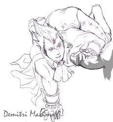 bossy capcom clothing darkstalkers demitri_maximoff handjob male male_only tagme yaoi