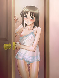 azumanga_daiou female female_only human negligee osaka_ayumu_kasuga panties small_breasts solo tagme