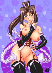 1girls female female_only human kenix king_of_fighters mai_shiranui snk solo tagme