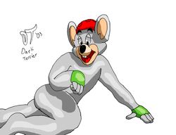 2003 anthro anthro_only ass chuck_e_cheese chuck_e_cheese_(franchise) dark_terrier fingerless_gloves grey_fur helmet male_only open_mouth rave_roo tagme