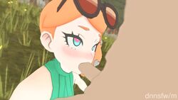 1girls 3d ahe_gao ahegao animated blowjob blue_eyes blush clothed_female_nude_male deepthroat dnnsfw eye_contact fellatio female female_focus ginger glasses_on_head green_eyes heart-shaped_pupils heart_hair_ornament human kneeling looking_at_viewer nintendo no_sound oral orange_hair penis pokemon pokemon_ss side_ponytail sonia_(pokemon) source_filmmaker sunglasses sunglasses_on_head tagme turtleneck video