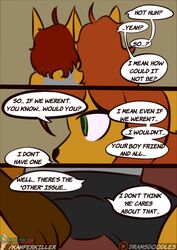 anthro canid canine clothing comic duo english_text female fox handjob hi_res incest kamperkiller_(artist) male male/female mammal masturbation masturbation_through_clothing penile sex text