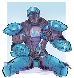 2018 5_fingers after_masturbation after_orgasm american_football armor ball blue_body blue_glans bodily_fluids cleatus_the_fox_sports_robot colored_sketch cum cum_in_sex_toy cum_inside cum_on_hand cum_on_penis cum_on_sex_toy cum_string digital_drawing_(artwork) digital_media_(artwork) featureless_crotch fingers football_(ball) football_player fox_sports front_view genital_fluids genitals glans grey_body grey_face headgear helmet holding_object holding_penis humanoid improvised_sex_toy knife logo looking_at_genitalia looking_at_penis looking_down machine male male_only mask masturbation mouthless multicolored_body narrowed_eyes number penile penile_masturbation penis raised_hand relaxing robot robot_arm robot_arms robot_humanoid robot_leg robot_legs robot_penis robotic robotic_arm robotic_body robotic_leg robotic_legs robotic_penis screen screen_face simple_background sitting solo sport spread_legs spreading stripes vhkansfweer white_stripes