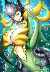 areola_slip big_breasts breasts bubble cleavage color large_breasts league_of_legends lips nami_(league_of_legends) nipples riot_games tagme torahime