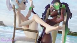 16:9 1futa 1girls 3d animated areolae ass back balls belly breasts cephalopod cephalopod_humanoid chair closed_eyes dark-skinned_futanari dark_skin deep_penetration eyes_closed feet futa_on_female futanari gradient_hair green_lipstick hair_ribbon headphones hi_res holding_leg humanoid inkling interracial jiggle large_filesize legs_apart legs_up light-skinned_female light_skin lipstick long_ears long_hair looking_at_partner marie_(splatoon) marie_(wo262) marina_(splatoon) marina_(wo262) marine medium_breasts mole mole_under_eye mole_under_mouth naked navel nintendo nipples no_sound nude nude_female octoling open_mouth pale_skin penetration penis pointy_ears pussy sitting sitting_on_chair sleepykeeper smile splatoon splatoon_2 standing stomach_bulge teeth tentacle_hair thrusting two_tone_hair vagina vaginal_penetration video watermark white_hair