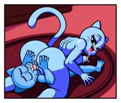 69 69_position anthro blowjob bodily_fluids cunnilingus edit feline female gumball_watterson incest licking licking_pussy looking_pleasured male male/female milf mother mother_and_son nicole_watterson older_female parent_and_child son superbunnygt the_amazing_world_of_gumball third-party_edit younger_male