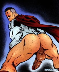 1boy anus anus_peek ass ass_focus ass_grab back_view bara big_ass big_balls big_butt big_legs big_muscles big_penis big_thighs black_hair blue_eyes bottomless bottomless_male bubble_ass bubble_butt butt_crack butt_focus cape clothed clothed_male clothed_male_nude_male dark_penis dilf facial_hair gaping gaping_anus gay grey_hair hair hairy hairy_ass hairy_legs hairy_male hairy_thighs hole_(anatomy) huge_ass huge_balls huge_butt huge_cock huge_testicles human human_only invincible invincible_(comics) inviting inviting_to_sex legs legs_apart legs_spread looking_at_viewer looking_back looking_pleasured looking_to_the_side male male_focus male_only male_pov mature mature_male moustache muscles muscular muscular_arms muscular_ass muscular_back muscular_legs muscular_male muscular_thighs mustache nolan_grayson old_man older older_male omni-man phausto pubic_hair red_cape smile smiling smiling_at_viewer smirk smirking solo solo_focus solo_male spread spread_anus spread_ass spread_butt spread_legs spreading stubble superhero throbbing throbbing_penis topwear vein veins veiny_balls veiny_muscles veiny_penis viltrumite