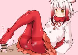 female_focus footjob japanese_crested_ibis_(kemono_friends) kemono_friends pussy small_breasts tagme