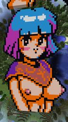 breasts female fire_emblem fire_emblem_gaiden minai000 minecraft minecraft_builds pixel_art silque_(fire_emblem)