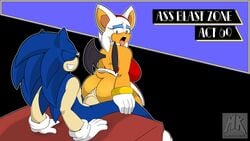 amy_rose_(cosplay) artist_name blue_fur green_eyes half-closed_eyes mklancer00 rouge_rose rouge_the_bat sonic_(series) sonic_the_hedgehog white_fur