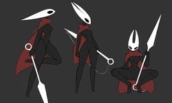 1girls anthro arthropod breasts clothed clothing exoskeleton fecharis female hi_res hollow_knight hornet_(hollow_knight) insects nail_(weapon) non-mammal_breasts nude solo standing string team_cherry tutwo video_games weapon