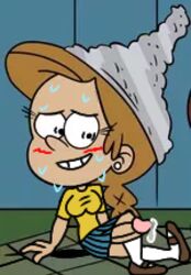 big_breasts big_penis dickgirl edit futa_only futanari girl_jordan nervous_smile penis_under_clothes straight_hair the_loud_house xsherlock420_(artist)