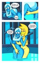 blue diamond (steven universe) from cartoon network by mr. chase comix