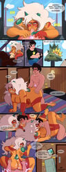 1boy 1girls anus ass barefoot bed big_ass big_breasts big_butt blush breasts cartoon_network comic cum cum_in_pussy cum_inside cum_on_ass cum_on_back cum_on_body cum_on_lower_body dialogue doggy_style edit end_page english_text eye_contact feet fellatio female from_behind_position gem_(species) hermitmoth jasper_(steven_universe) kissing looking_at_viewer male missionary missionary_position muscular_female nipples nude nude_female nude_male on_back on_bed oral penetration penis penis_in_pussy photo pov sex sex_from_behind size_difference soles steven_quartz_universe steven_universe straight sweat text toe_curl toes vaginal_penetration vaginal_sex