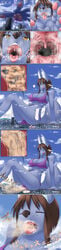 2020 absurd_res anthro bra burp_cloud burping canid canine canis city clothing comic destruction digestion fart fart_cloud feces female heart hi_res japanese_text larger_female licking licking_lips long_image macro mammal ochiko_terada panties pawpads reaching scat sitting size_difference smelly solo tall_image text tongue tongue_out translation_request underwear vore wolf