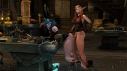 2futas 3d anal anal_sex blood_elf bottomless detailed_background elf erection futa_on_futa futa_only futanari futanari_penetrated futasub hammyslewds legs night_elf oiled penetration penis sex shiny shiny_skin thighs warcraft world_of_warcraft wow