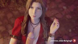 1girls 3d aerith_gainsborough animated blender bulgingsenpai cum cum_on_face cumshot faceless_male facial female final_fantasy final_fantasy_vii final_fantasy_vii_remake handjob penis sfm sound tagme uncensored video