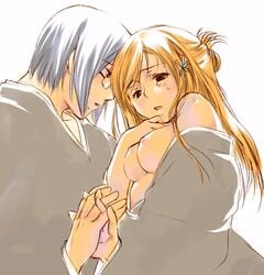 1boy 1girls bleach breasts female inoue_orihime male straight tagme uryu_ishida