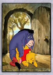 2boys anal_penetration anal_sex bear bottomless disney doggy_style donkey eeyore equine gay interspecies literature male_only no_visible_genitalia pleasure_face pooh_bear public_domain size_difference straight_hair tagme ursine winnie_the_pooh_(franchise) yaoinami