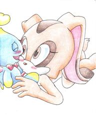 chao_(sonic) cheese_the_chao cream_the_rabbit shadowlink350 sonic_(series)