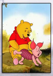 2boys anal_penetration anal_sex bear bottomless disney interspecies male_only no_visible_genitalia pig piglet pleasure_face pooh_bear porcine size_difference smooth_skin tagme ursine winnie_the_pooh_(franchise) yaoi yaoinami