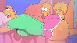 2boys 2d 2girls ahegao animated ass ass_waves balls bart_simpson big_ass blue_hair booty_shorts breasts caught cheating cheating_wife clothed clothed_female clothed_male clothed_male_clothed_female clothed_sex clothing d-art dat_ass doggy_style family female_focus female_penetrated from_behind_position gif green_shirt long_hair long_penis male/female male_penetrating male_penetrating_female marge_simpson medium_breasts nelson_muntz parent penetration pink_shorts side_view straight testicles the_simpsons thick_ass thick_thighs tongue tongue_out voluptuous yellow_skin