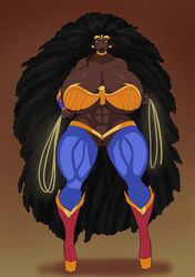 1girls african african_female amazon annon bimbo breasts breasts_bigger_than_head cleavage dark-skinned_female dark_skin dc dc_comics exposed_pussy eyeshadow high_heels huge_breasts lasso lasso_of_truth lipstick long_hair looking_at_viewer makeup muscular muscular_female no_panties nubia pussy skimpy solo thick_thighs very_long_hair voluptuous wide_hips wonder_woman_(series)