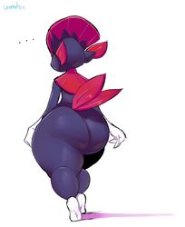 ... ambiguous_gender ass huge_ass nintendo pokémon_(species) pokemon pokemon_(species) thick_thighs uromatsu video_games walking weavile wide_hips