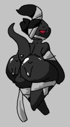 1boy anthro artist_request ass balls big_ass big_butt black_skin chubby_male demon demon_horns femboy gay girly huge_ass huge_butt male male_focus male_only posing showing showing_ass showing_off slightly_chubby solo sweat tagme the_adversary_(the_binding_of_isaac) the_binding_of_isaac thick_thighs