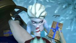 1girls 3d animated blowjob blue_eyes disney disney_princess elsa_(frozen) eye_contact faceless_male female frozen_(film) gift gift_box giver_pov kaegantonovich nipples oral penis pov reward_available royalty santa_claus sound source_filmmaker sехual tagme throat_noise video white_hair